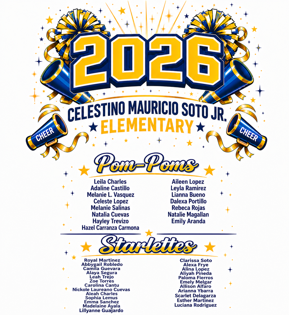 2026 Soto Cheer Youth T-Shirt